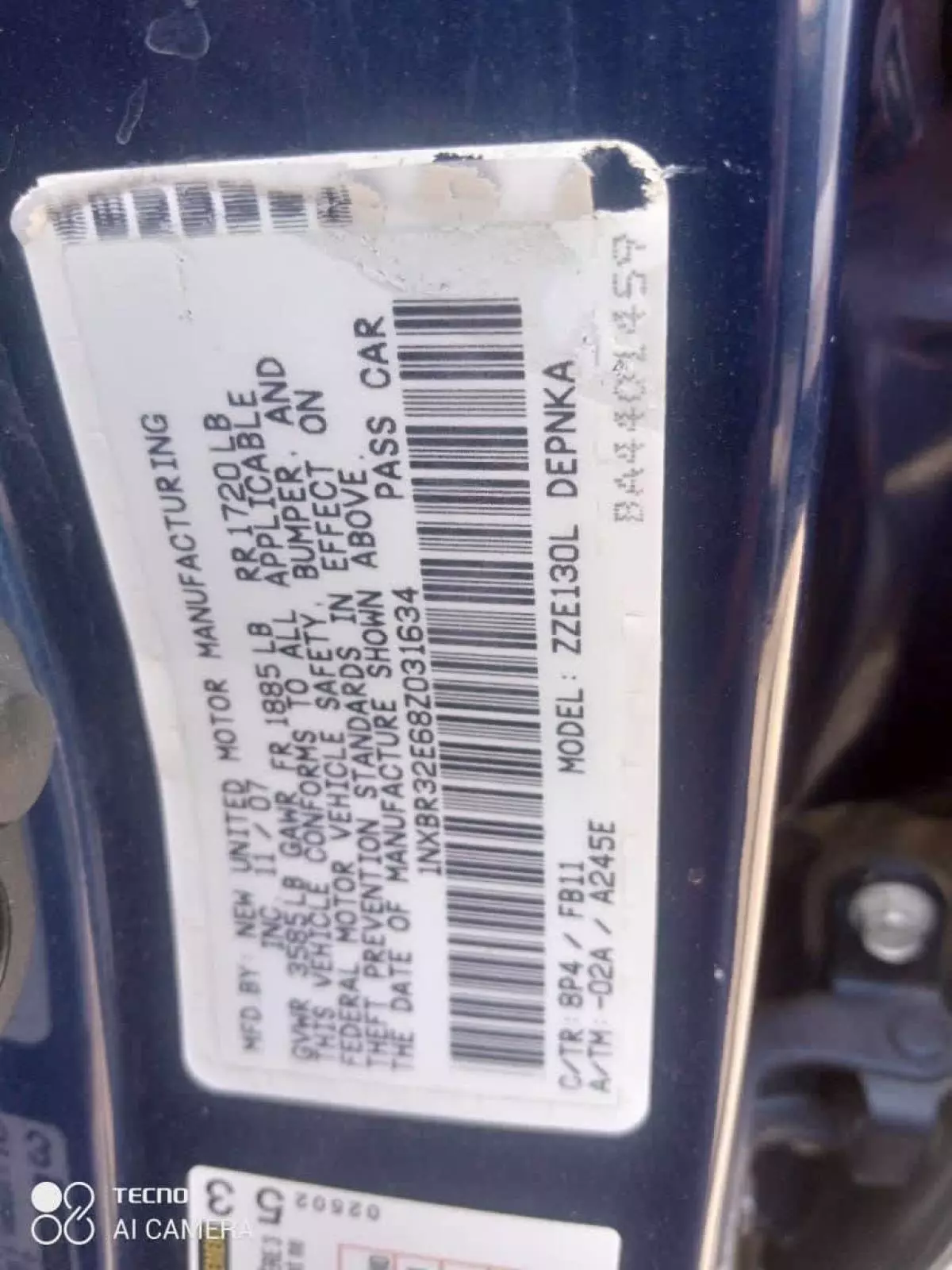 Toyota Corolla - 2008