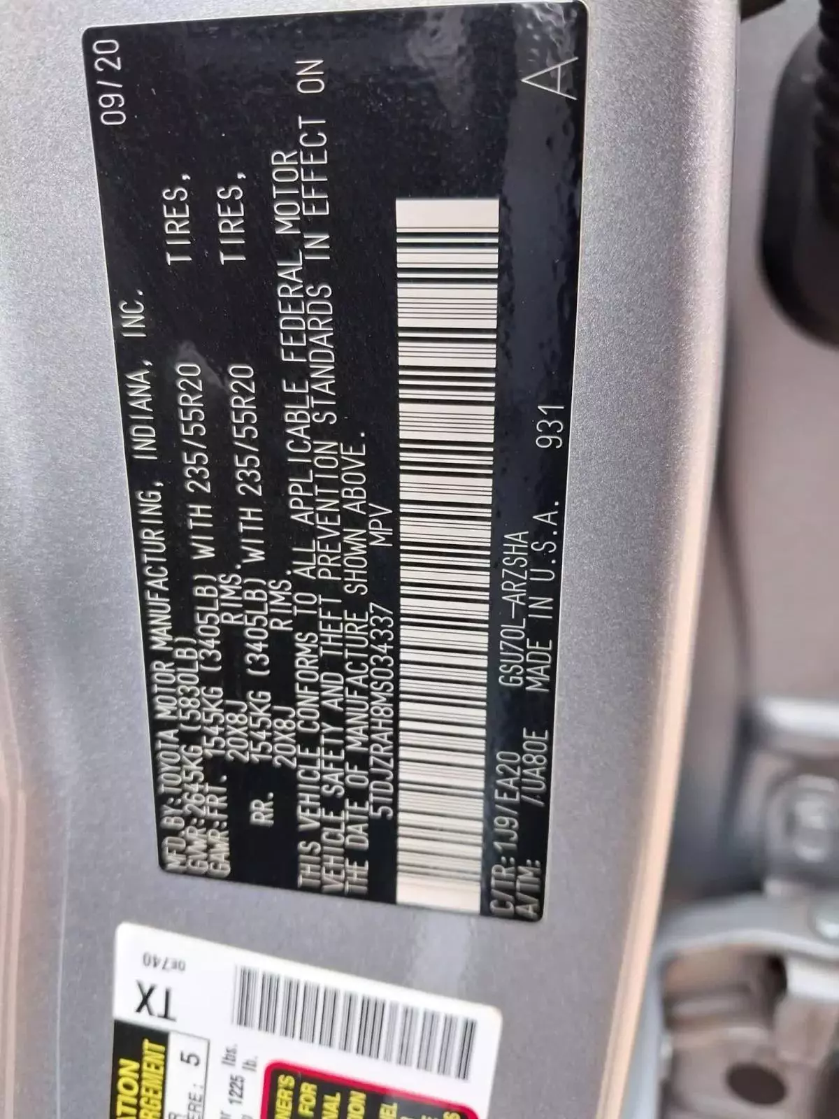 Toyota Highlander - 2021