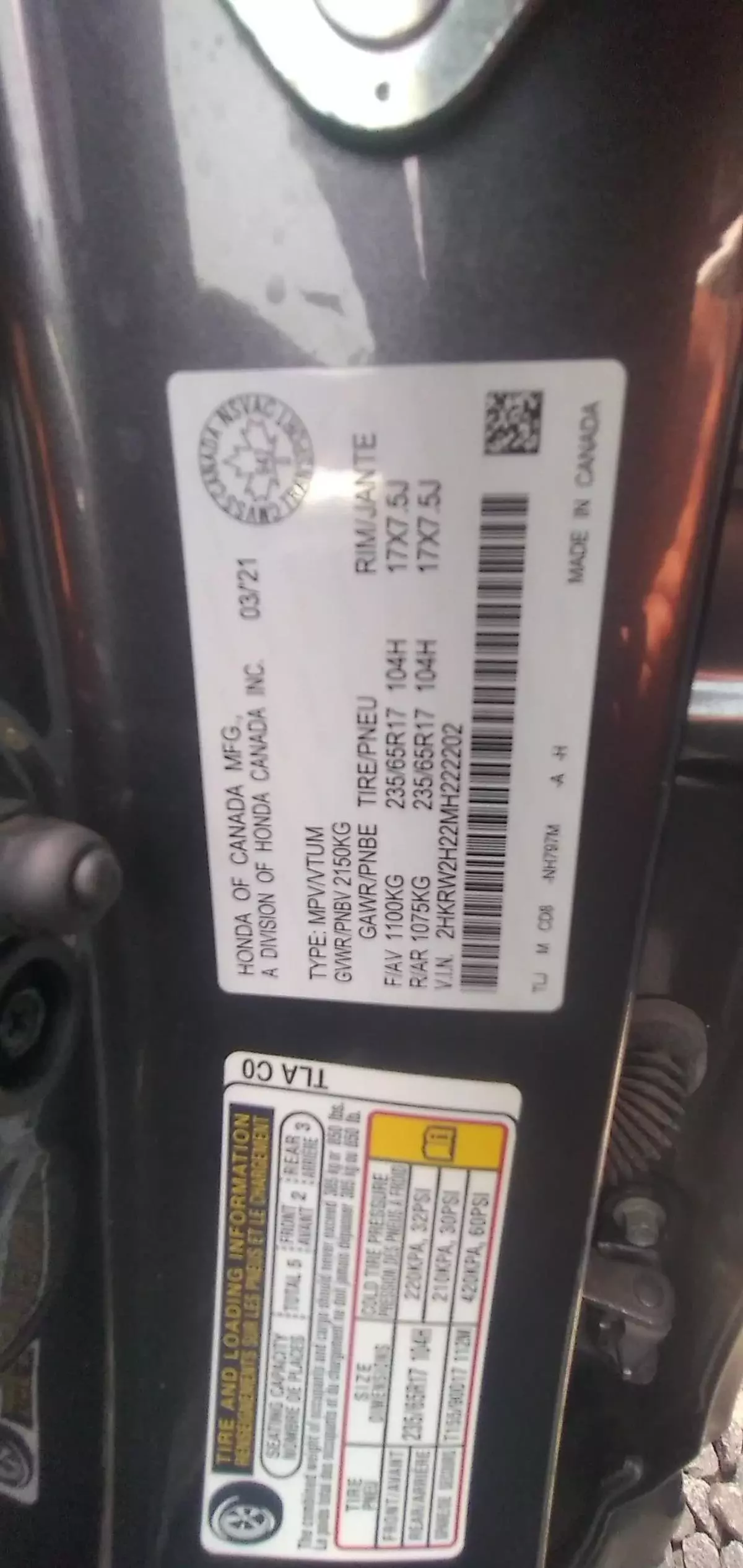 Honda CR-V - 2021