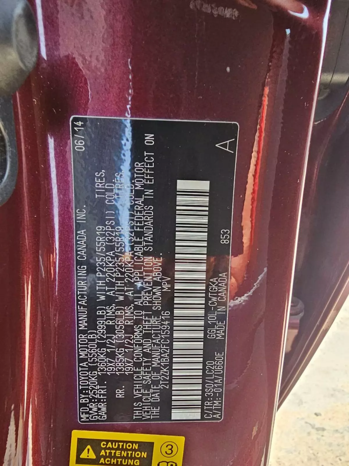 vinNumber