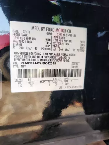 Ford Edge SEL 2.0L