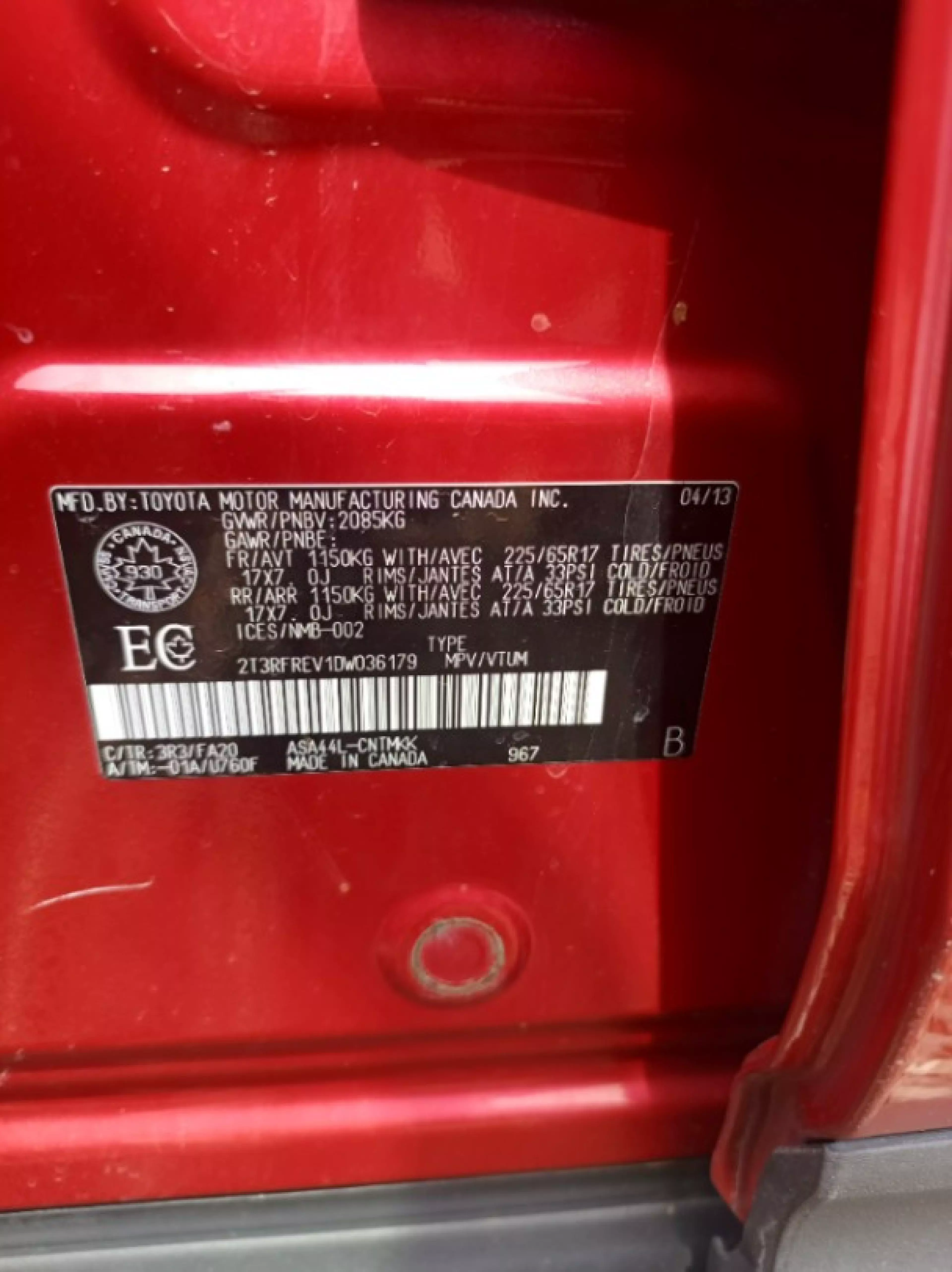 Toyota Rav4 - 2013