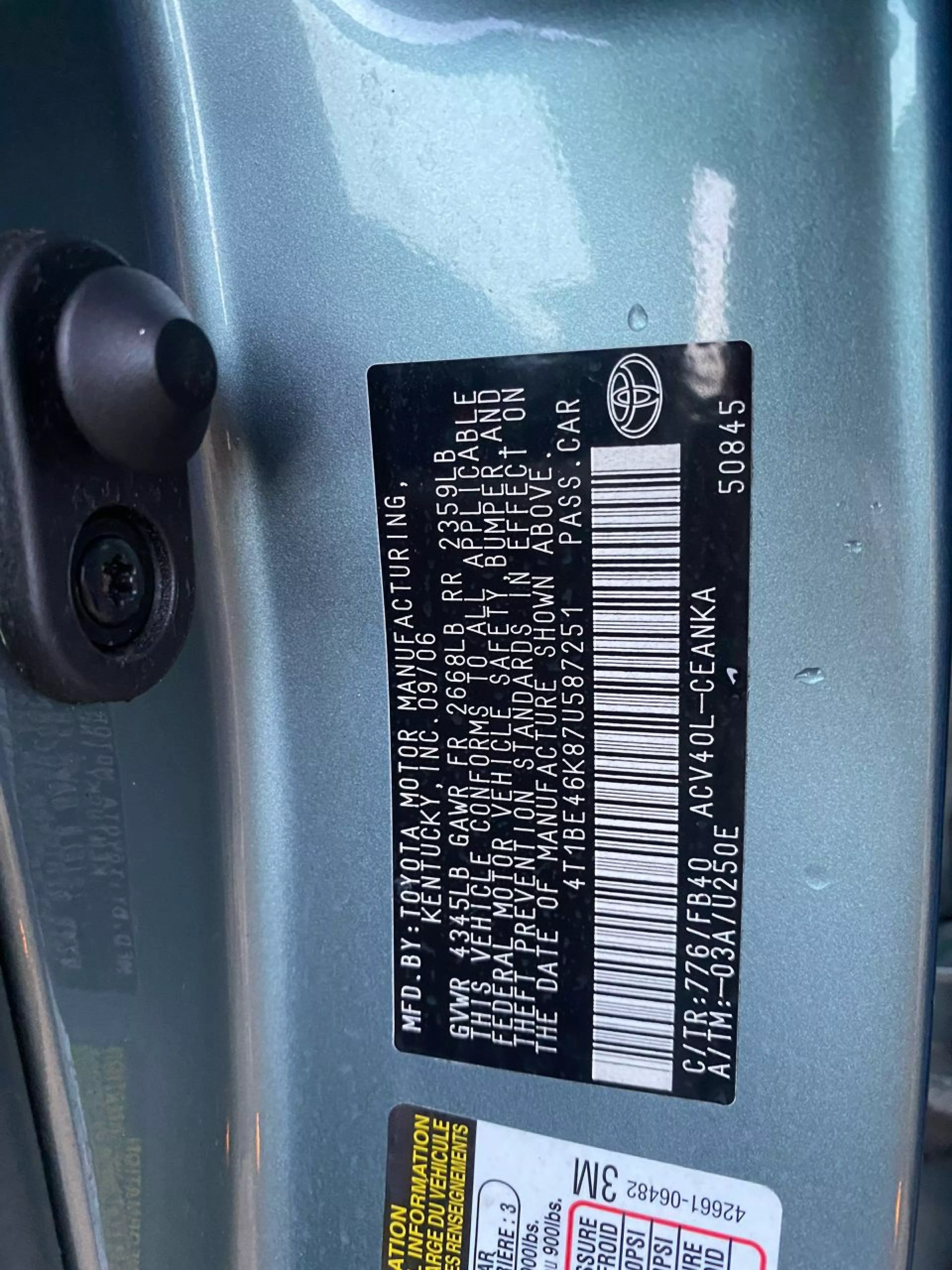 Toyota camry - 2008