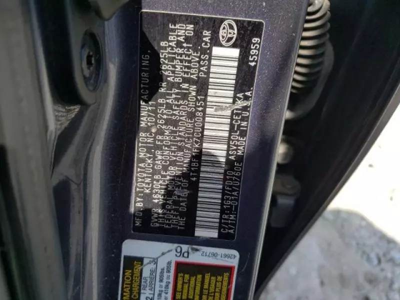 Toyota Camry   - 2012