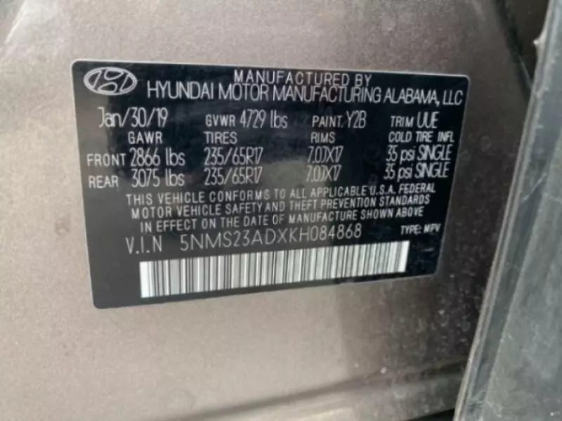 Hyundai Santa Fe   - 2019