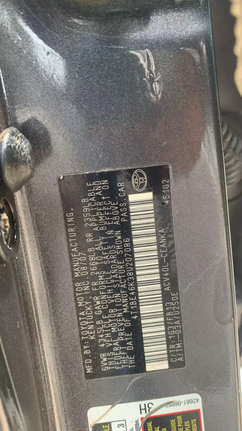 Toyota Camry   - 2008