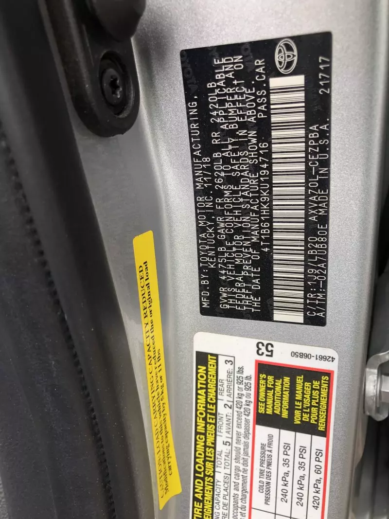 Toyota Camry   - 2018