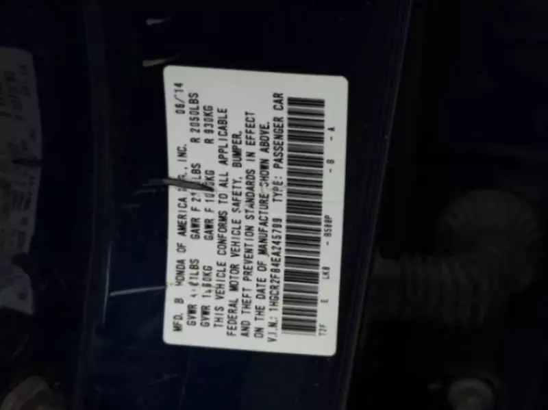 Honda Accord   - 2014