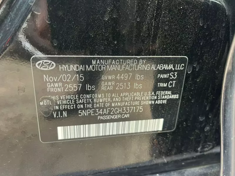 Hyundai Sonata   - 2016