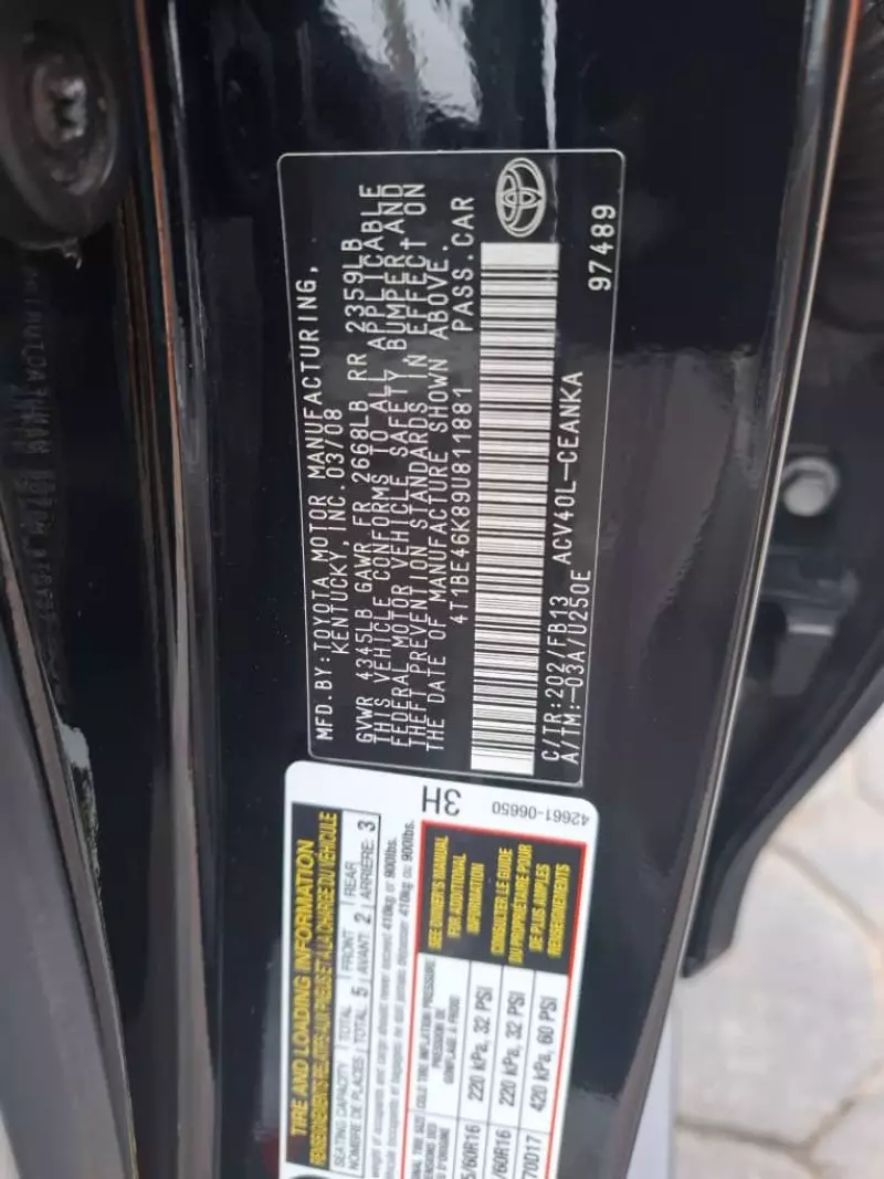 Toyota Camry   - 2008