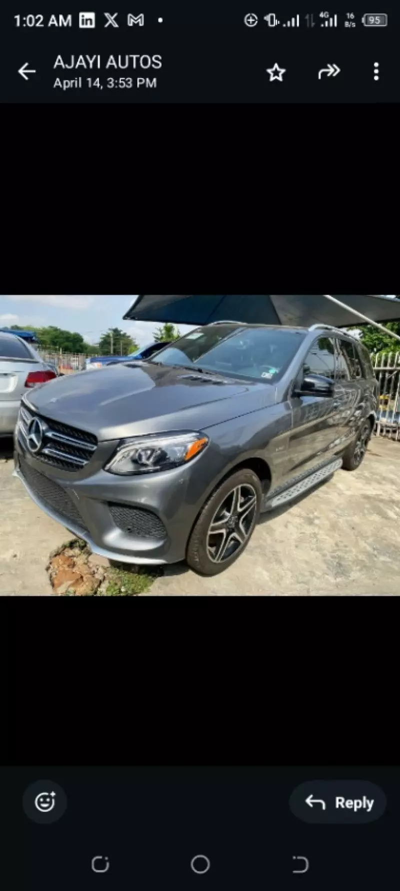Mercedes-Benz GLE 43 AMG   - 2017