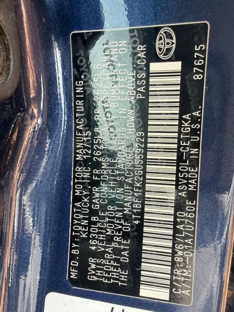 Toyota Camry   - 2016