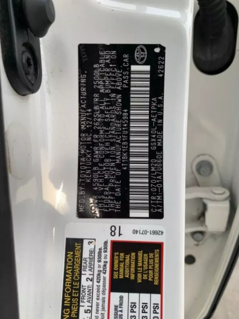 Toyota Avalon   - 2015