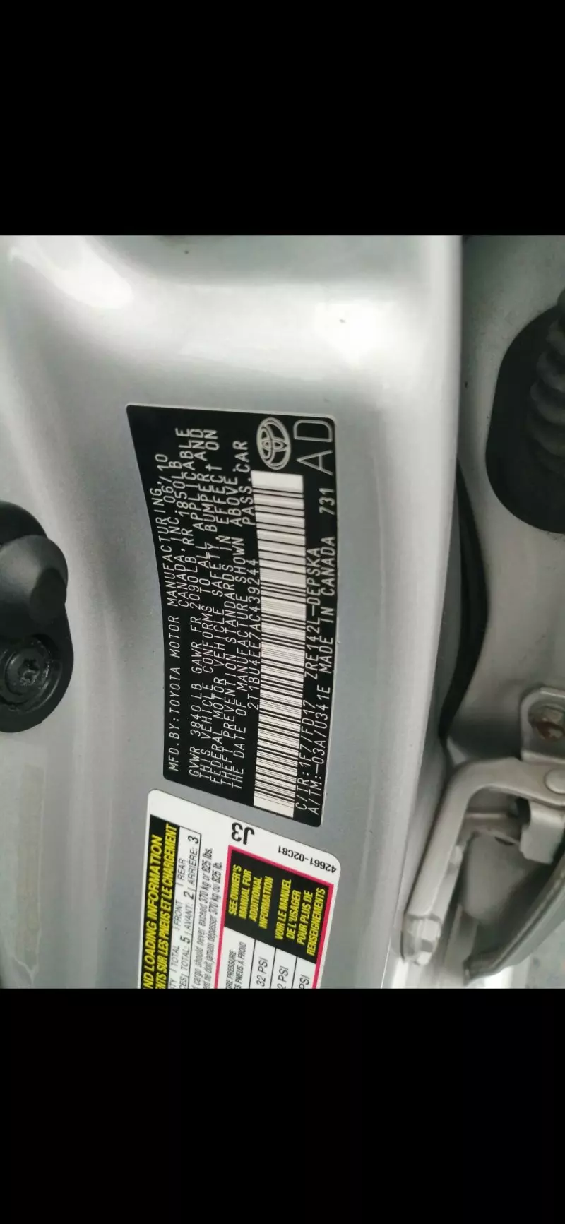 Toyota Corolla   - 2013