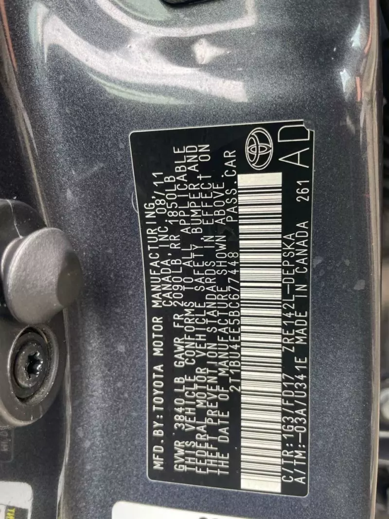 Toyota Corolla   - 2012