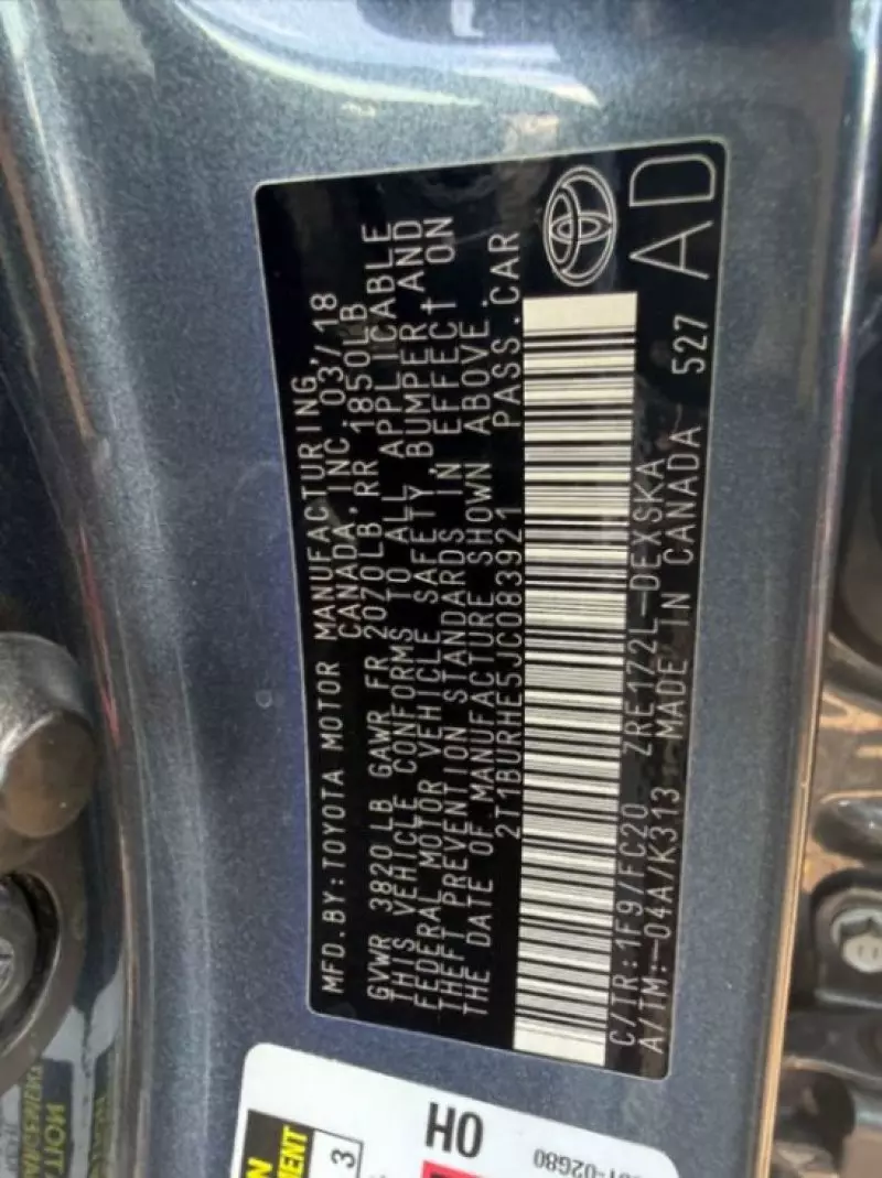 Toyota Corolla   - 2018