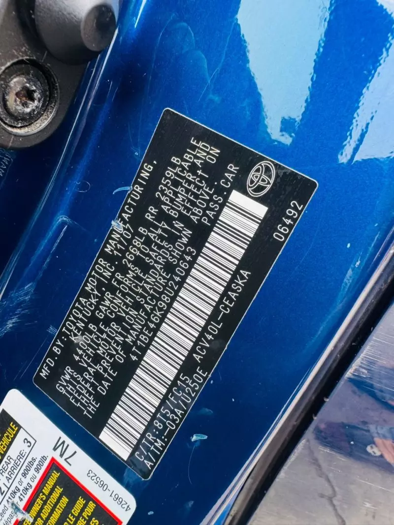 Toyota Camry   - 2008