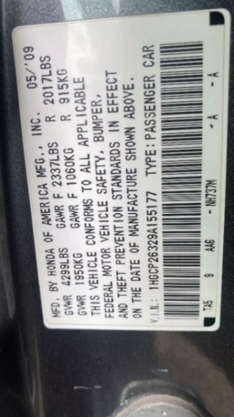 Honda Accord   - 2009