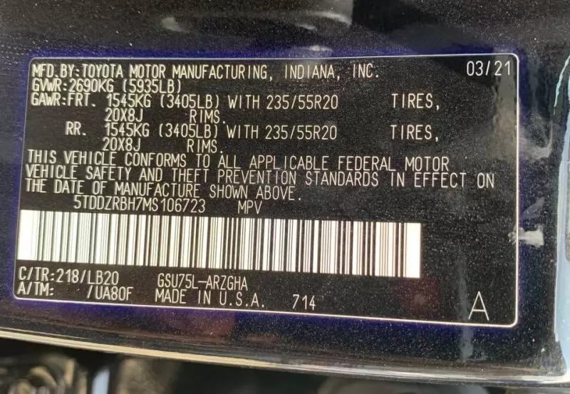 Toyota Highlander   - 2021