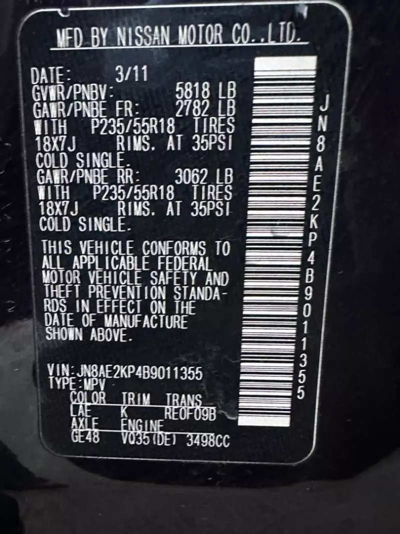 Nissan Quest   - 2011