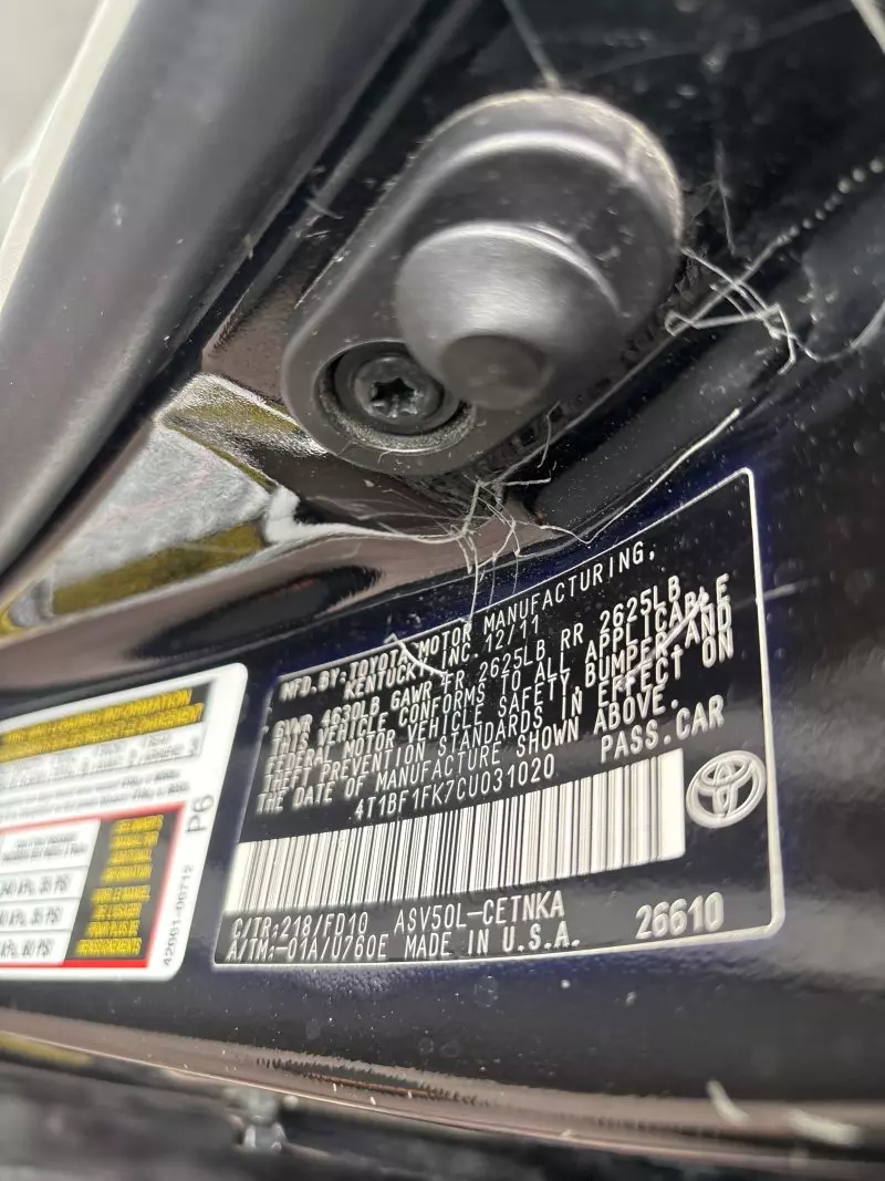 Toyota Camry   - 2012