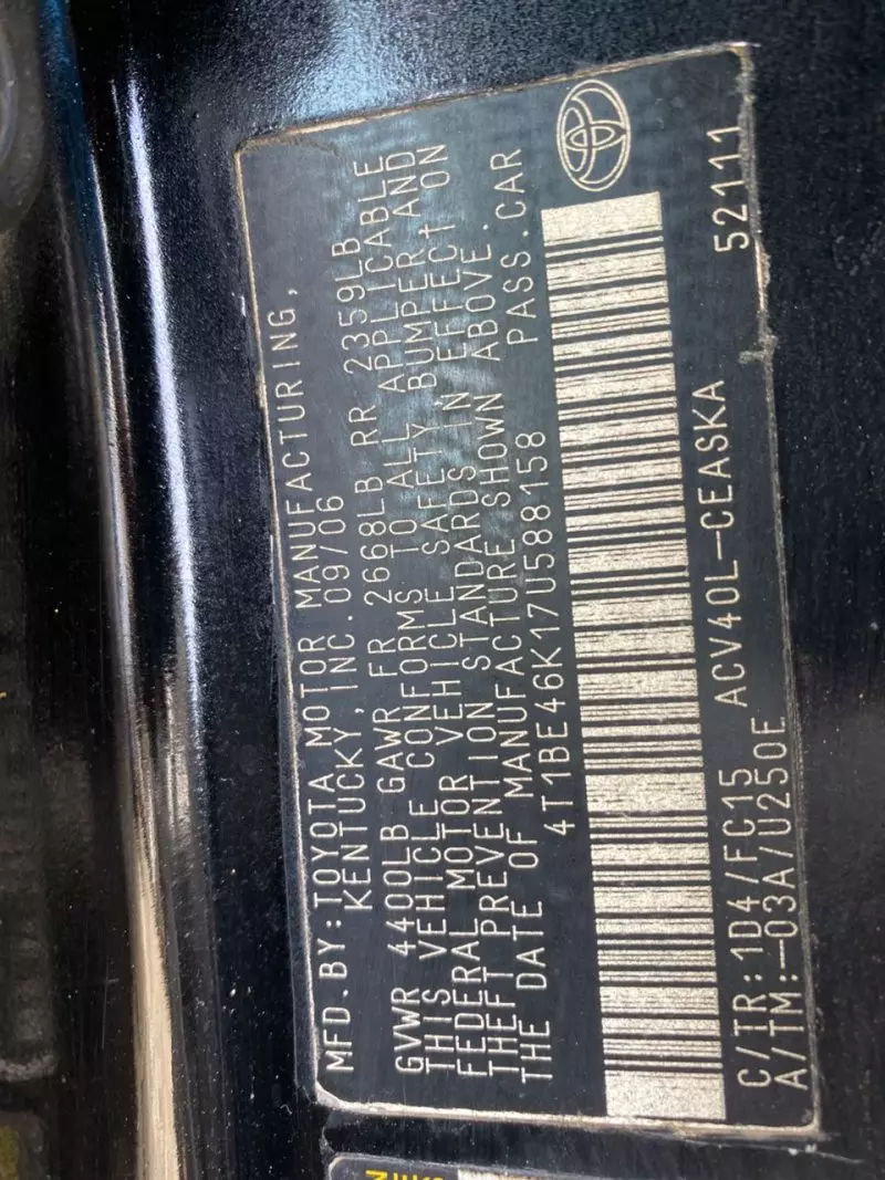 Toyota Camry   - 2007