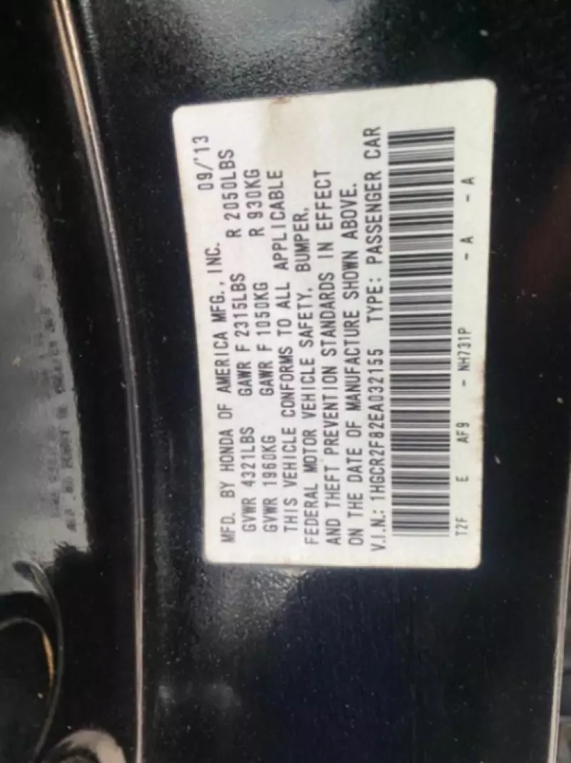Honda Accord   - 2014