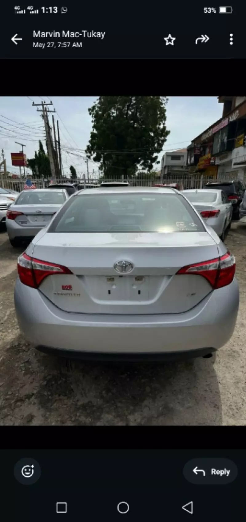 Toyota corolla   - 2016