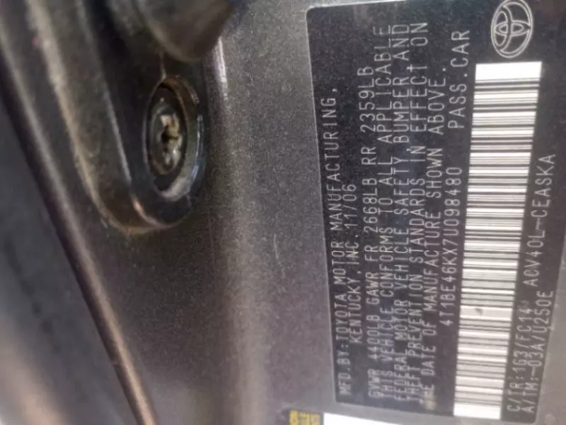 Toyota camry   - 20087