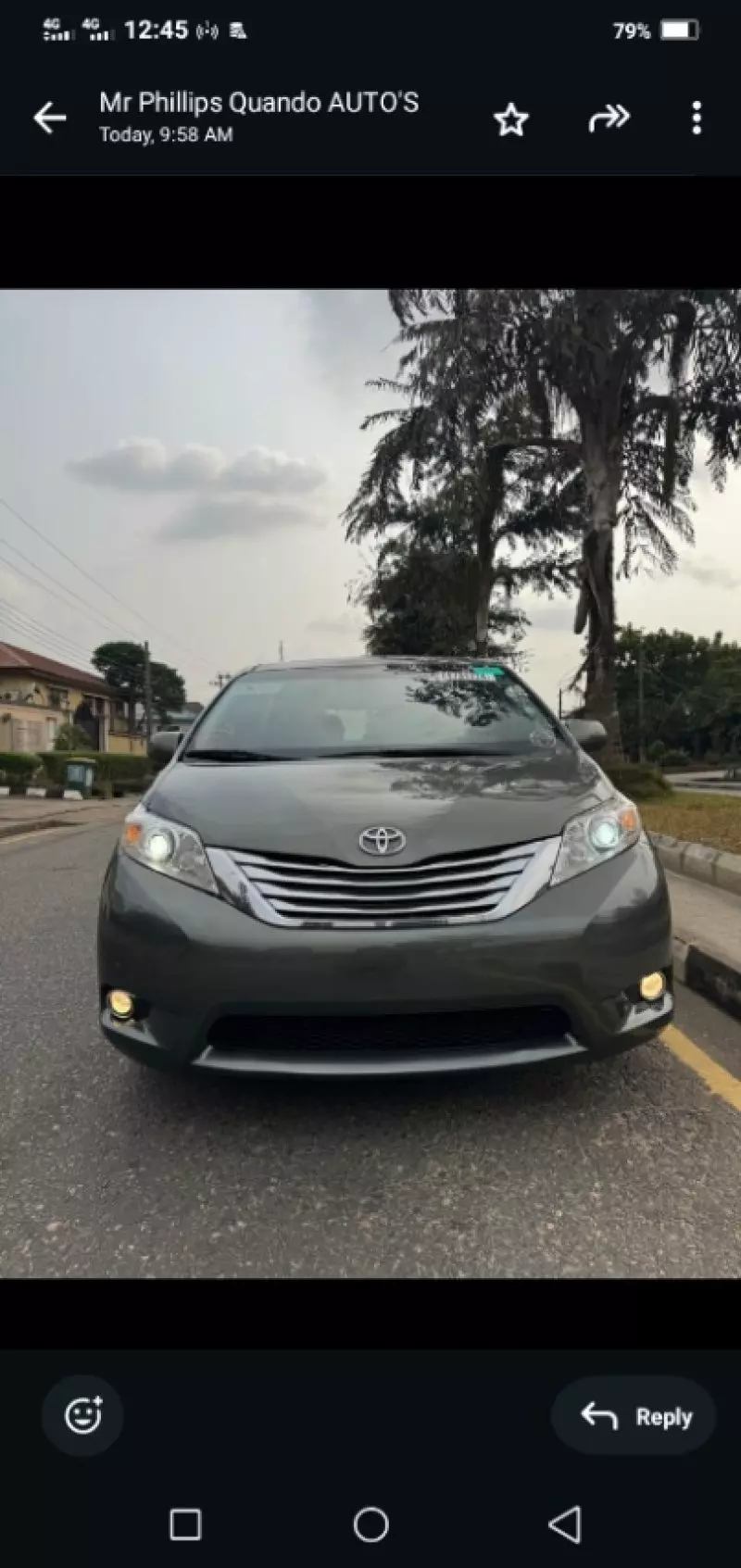 Toyota Sienna   - 2012
