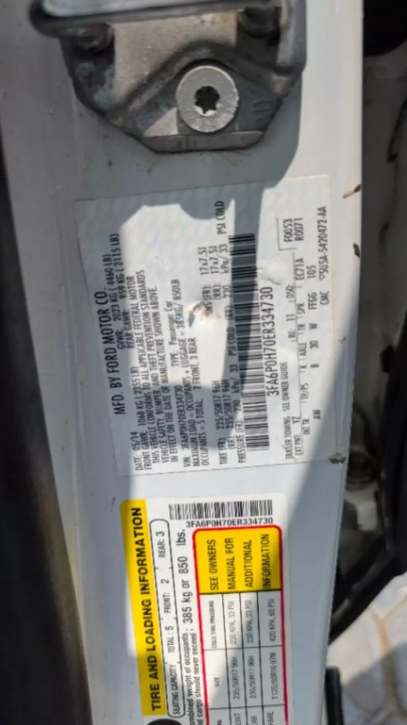 Ford Fusion   - 2014