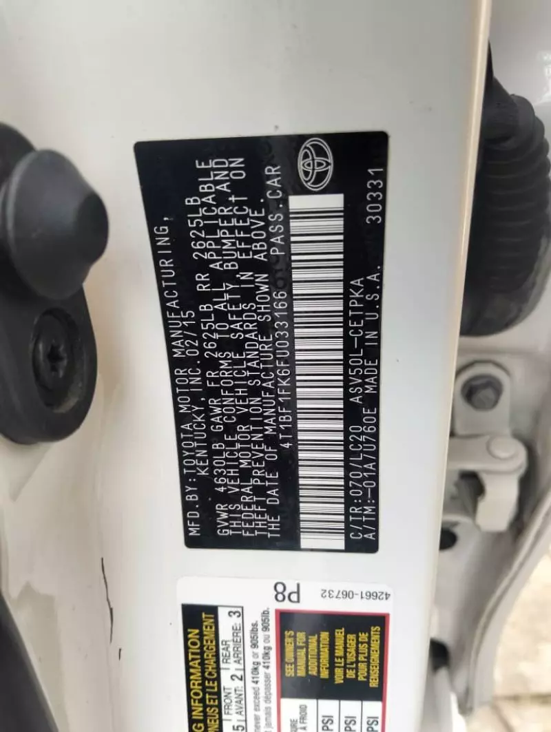 Toyota Camry   - 2015