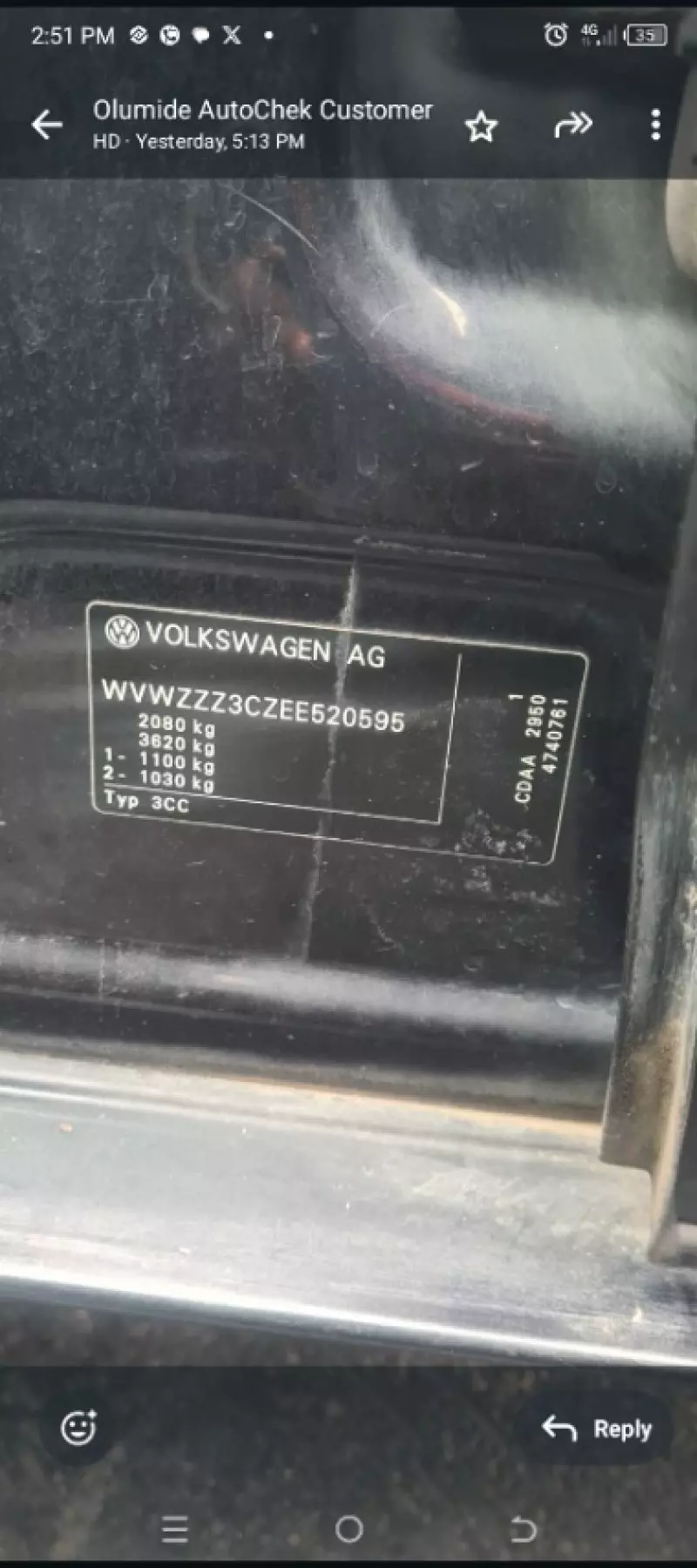 Volkswagen CC   - 2014