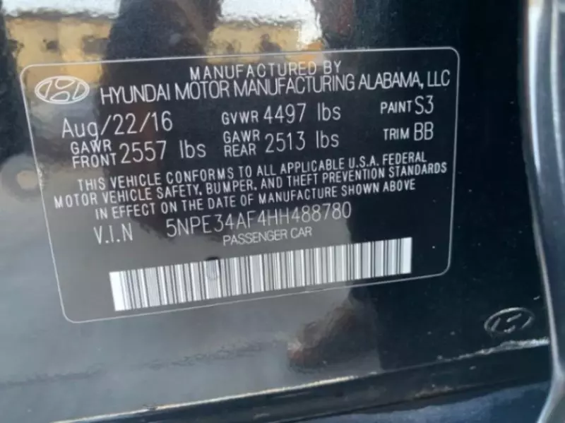 Hyundai Sonata   - 2017