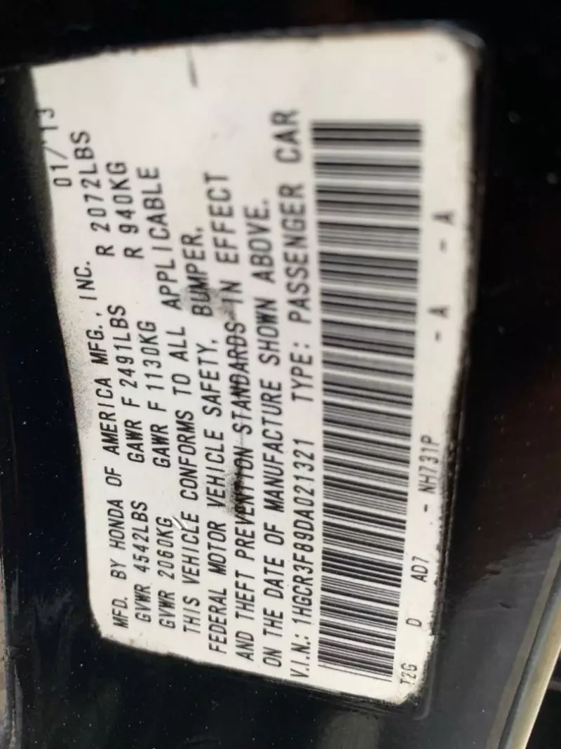 Honda Accord   - 2013