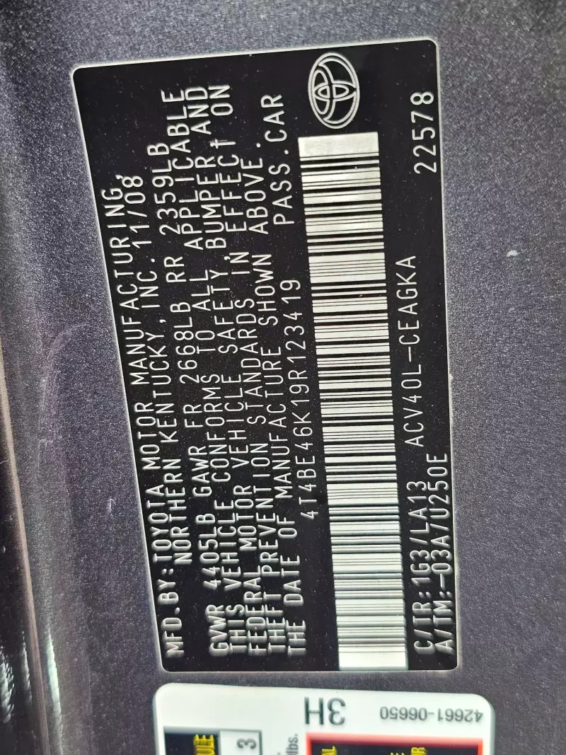 Toyota Camry   - 2009