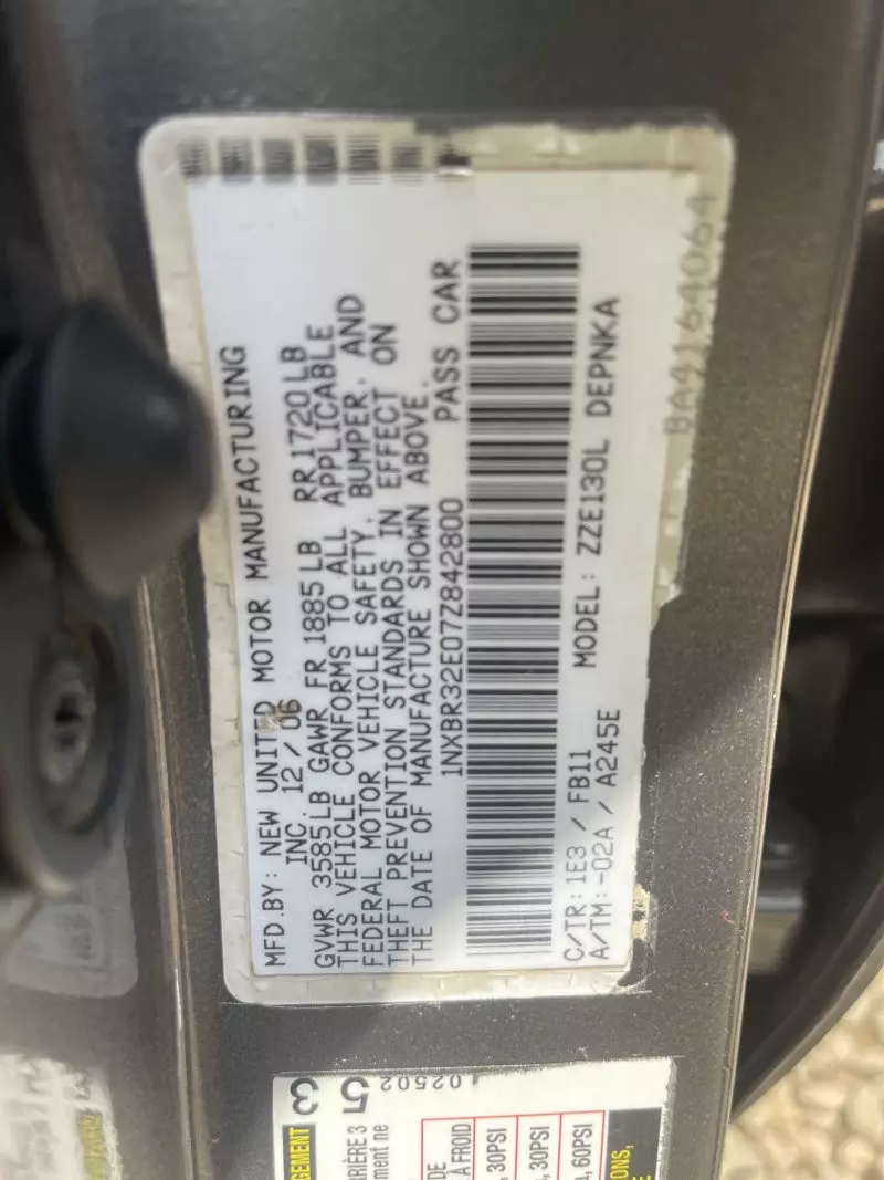 Toyota Corolla   - 2007