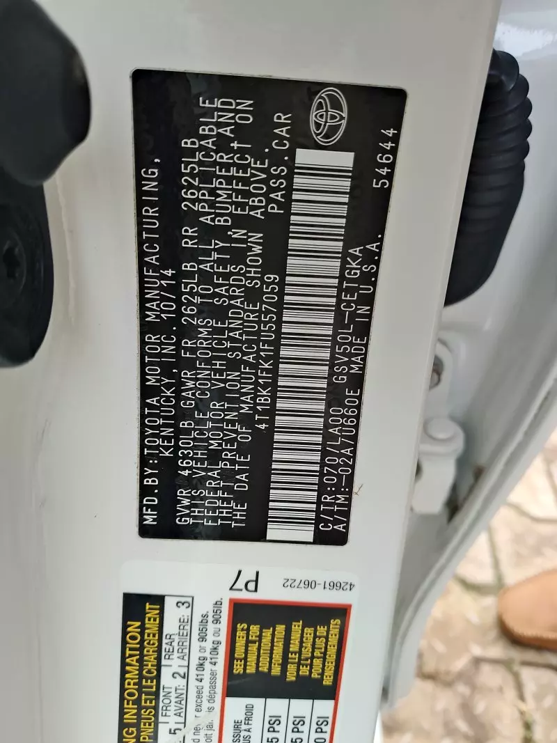 Toyota Camry   - 2015