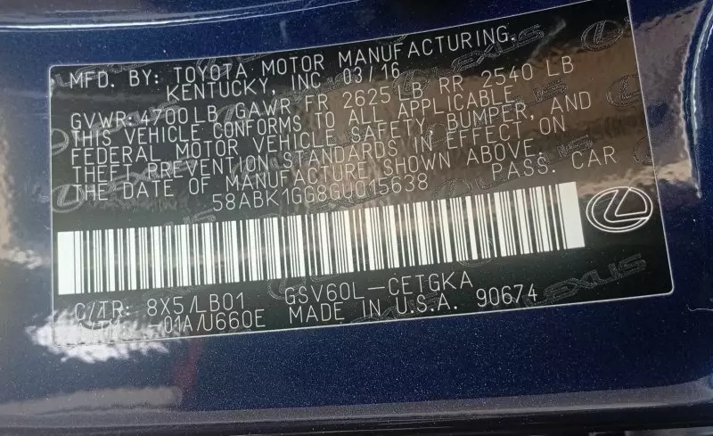 Lexus ES 350   - 2016