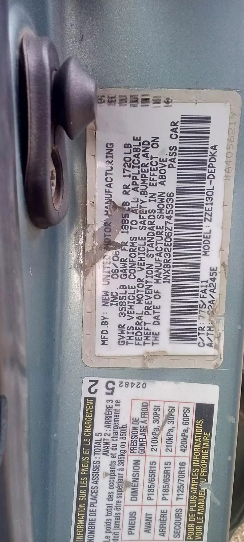 Toyota corolla   - 2006