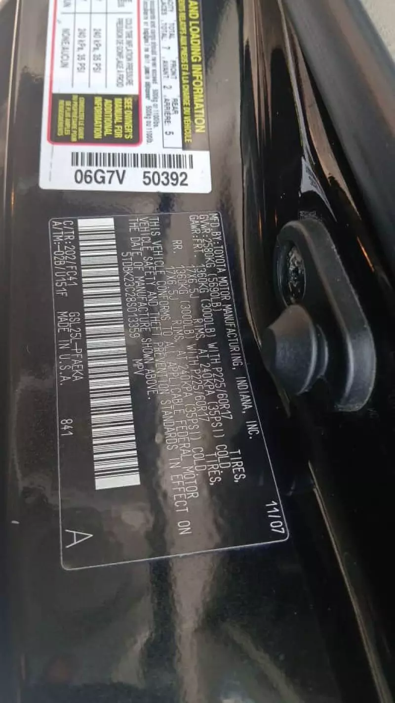 Toyota Sienna   - 2008