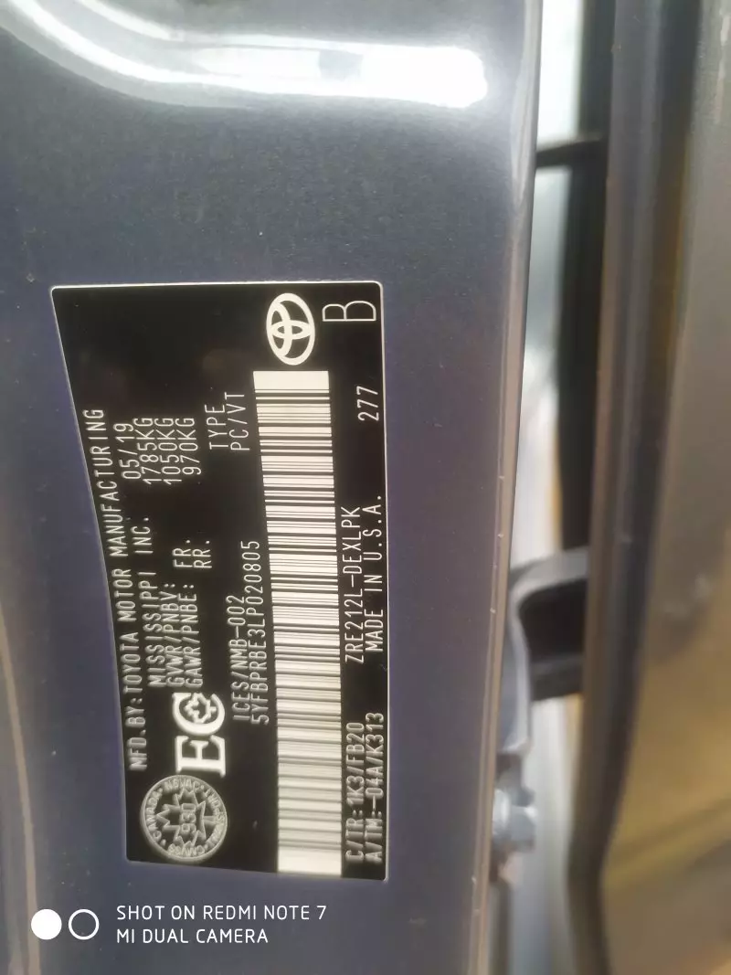 Toyota Corolla   - 2020