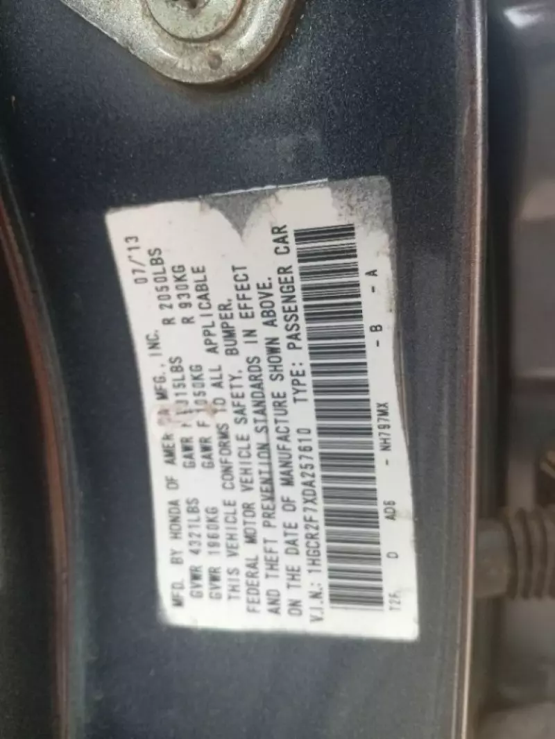 Honda Accord   - 2013
