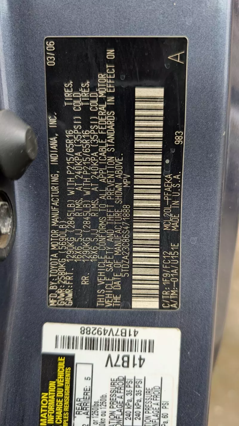 Toyota Sienna - 2008