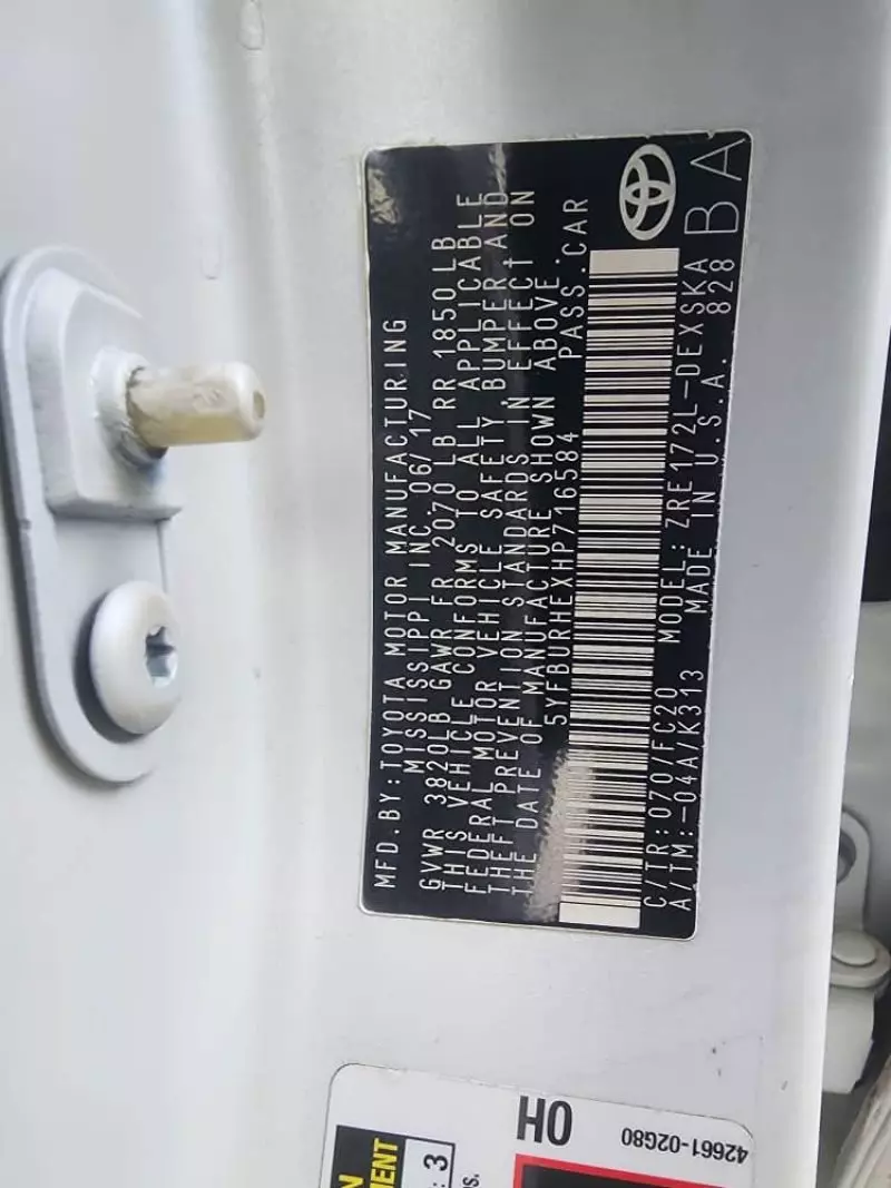 Toyota Corolla   - 2017