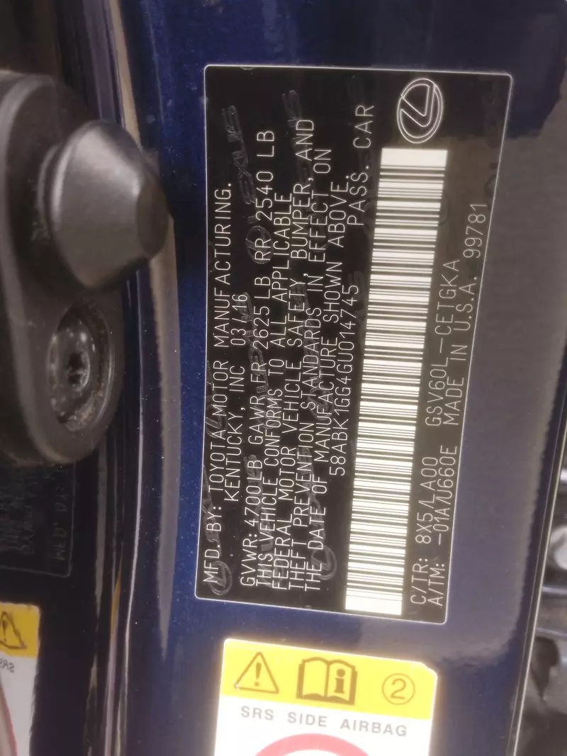 Lexus ES 350   - 2016