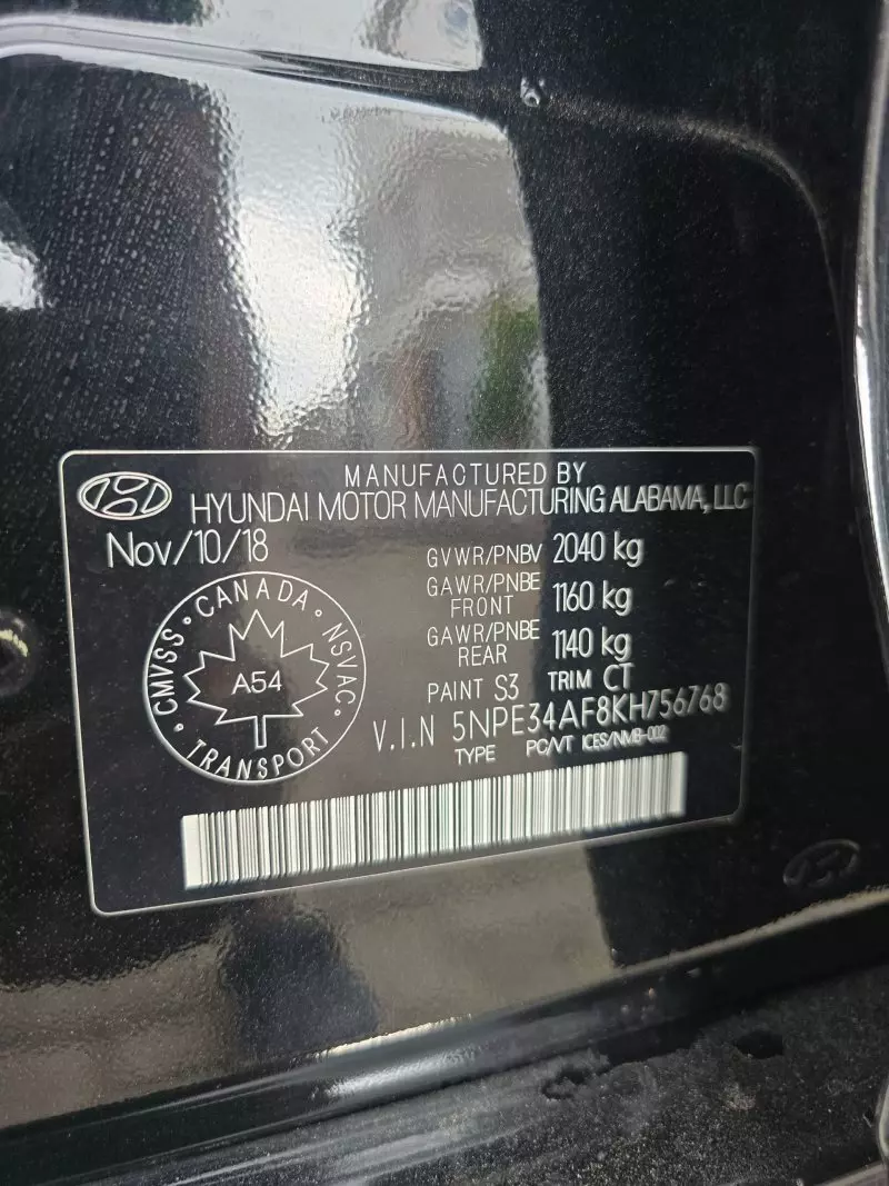 Hyundai Sonata - 2019