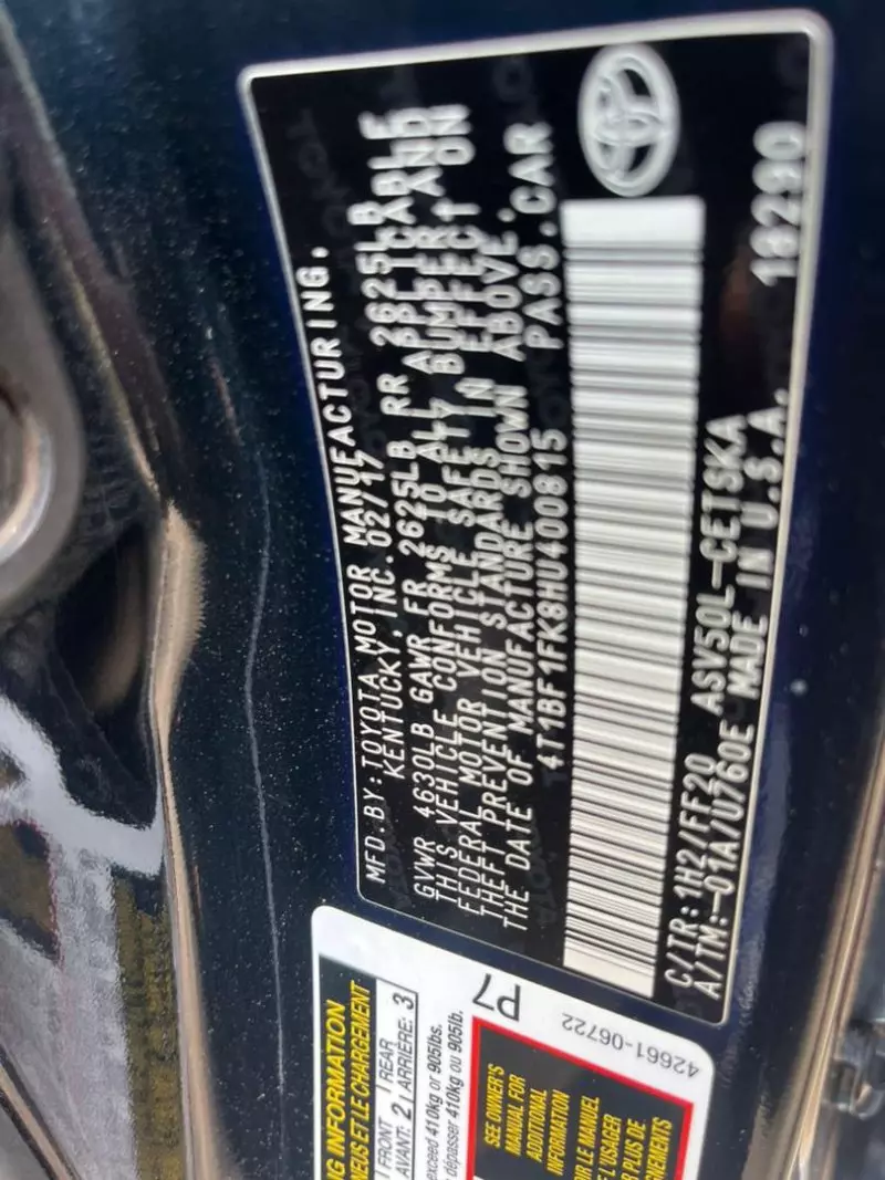 Toyota Camry   - 2017