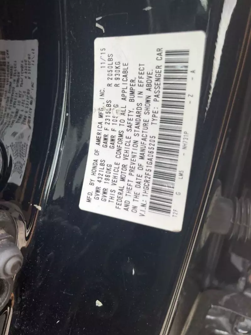 Honda Accord   - 2016