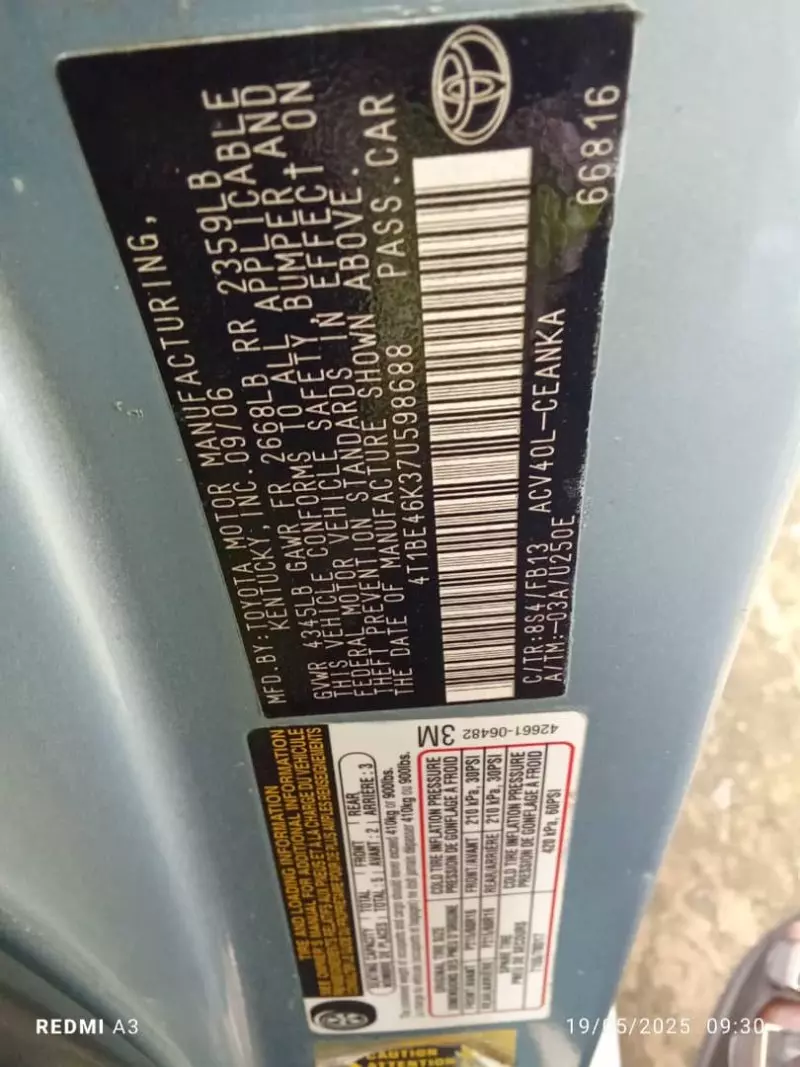 Toyota Camry   - 2007